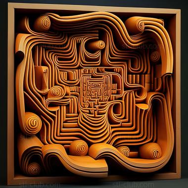 3D model st labyrinth (STL)